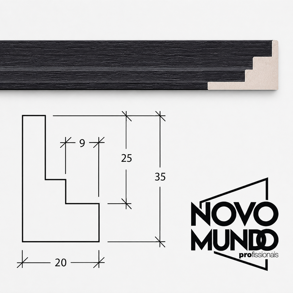 MOLDURA PARA QUADRO - 2074N-01-49