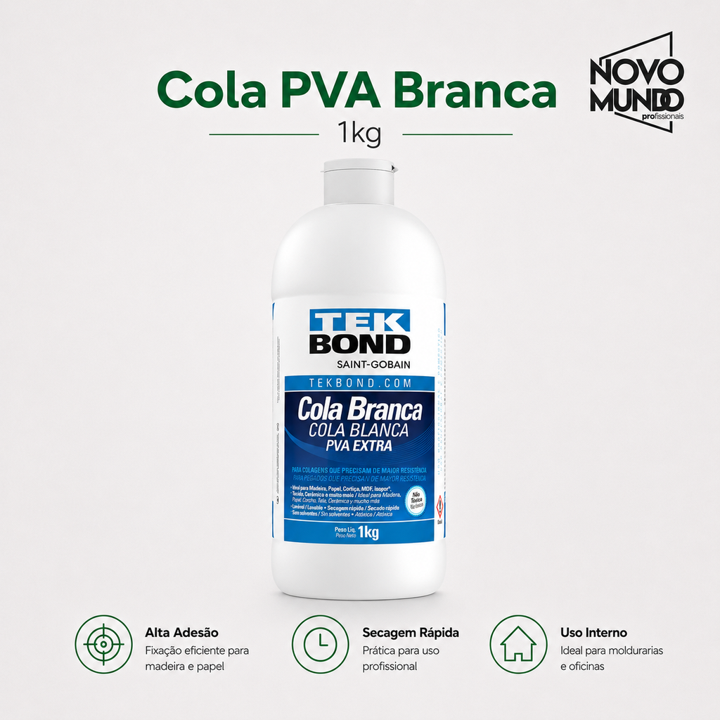 COLA PVA MADEIRA 1KG TEKBOND