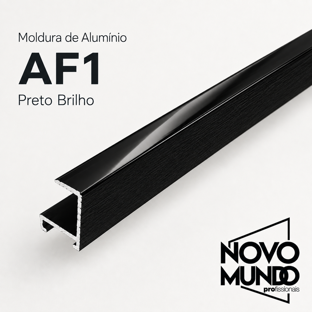 AF 1 PRETO BRILHO BARRA 2,50