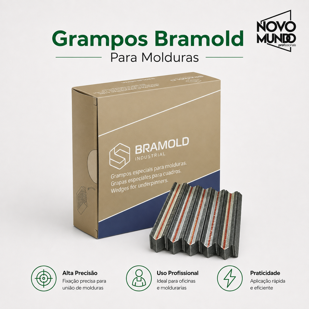 GRAMPO PARA MOLDURA BRAMOLD HW
