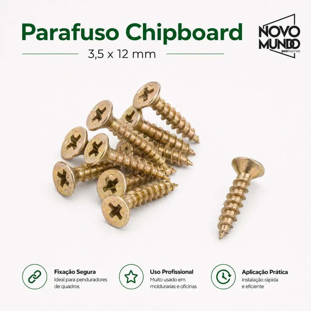 PARAFUSO P/MADEIRA CX 100UND. (3,5x12)