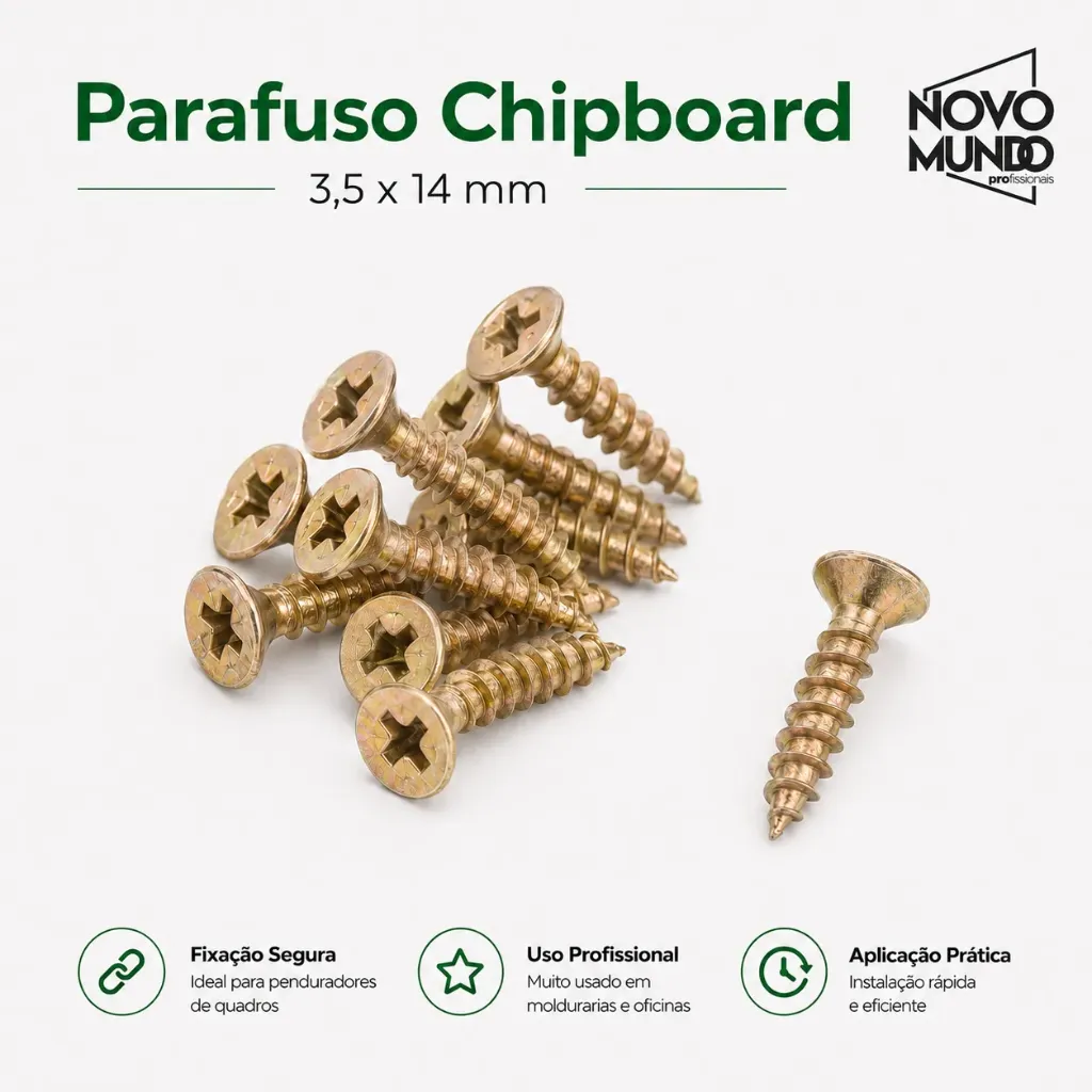 PARAFUSO P/MADEIRA CX 100UND.