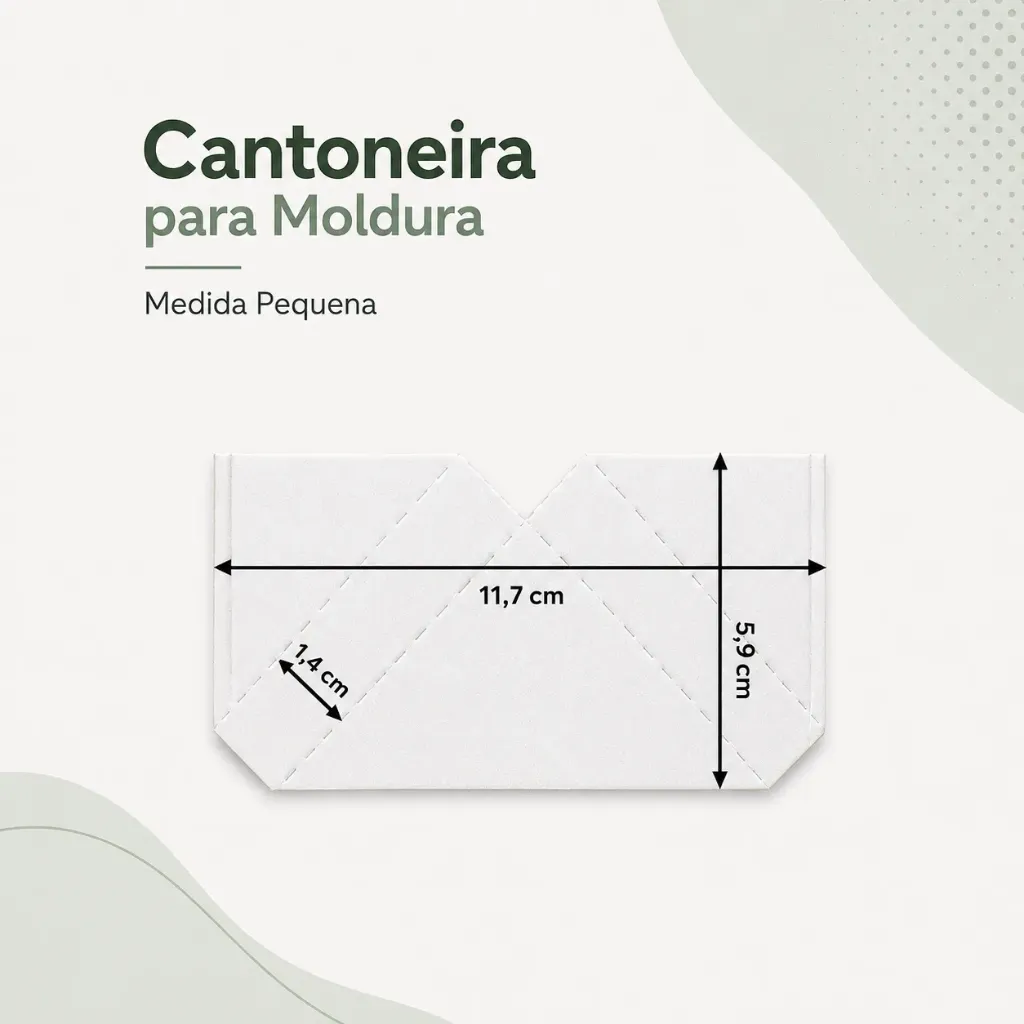 CANTONEIRA P/ QUADRO BRANCA (Pequena)