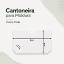 CANTONEIRA P/ QUADRO BRANCA